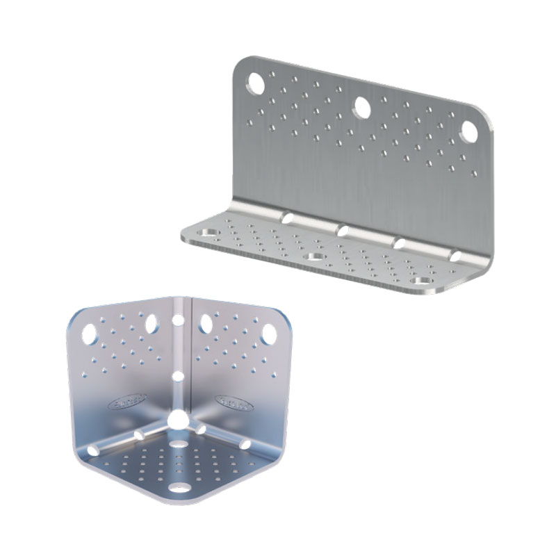 Der Systemwinkel CLT sowie die Systeminnenecke CLT sind speziell für den modularen CLT-Bau