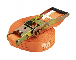 Fastsurringsremme - Fastsurringsrem med skralde 8 m x 50 mm Fastsurringsremme - Fastsurringsrem med skralde 8 m x 50 mm