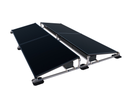 Module bracket for balcony power plants - Substructure for mini power plants, four solar modules