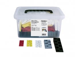Montagekeile und Justierklötze - Misch-Box Montagekeile Montagekeile und Justierklötze - Misch-Box Montagekeile