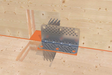 CLT system brackets - load bearing in all load directions CLT system brackets - load bearing in all load directions